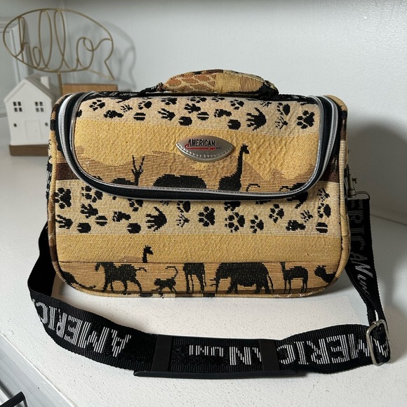 American Uni Handbags - American Uri Tapestry Crossbody Bag Western Horse Print Shoulder Purse Vintage